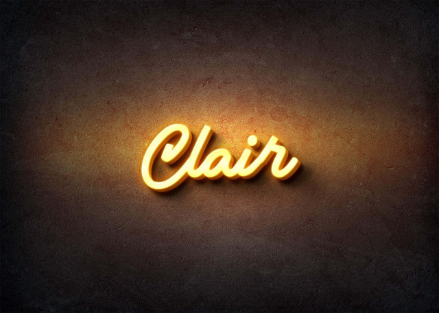Free photo of Glow Name Profile Picture for Clair