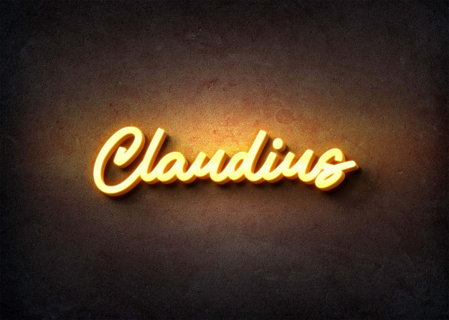 Free photo of Glow Name Profile Picture for Claudius
