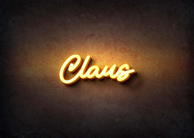 Free photo of Glow Name Profile Picture for Claus