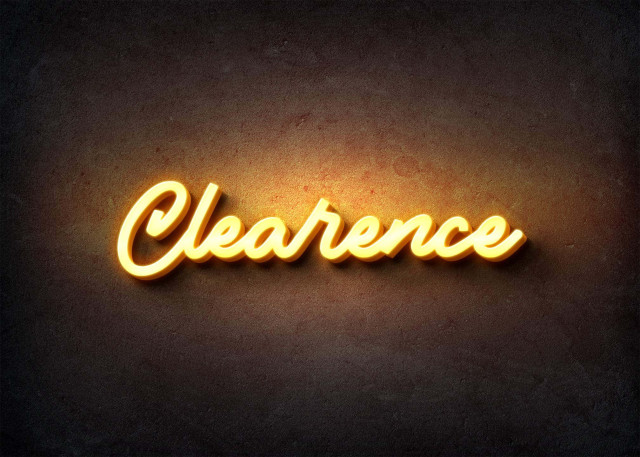 Free photo of Glow Name Profile Picture for Clearence