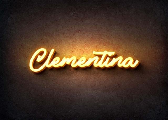 Free photo of Glow Name Profile Picture for Clementina