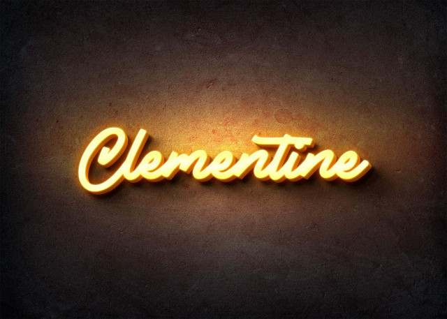 Free photo of Glow Name Profile Picture for Clementine