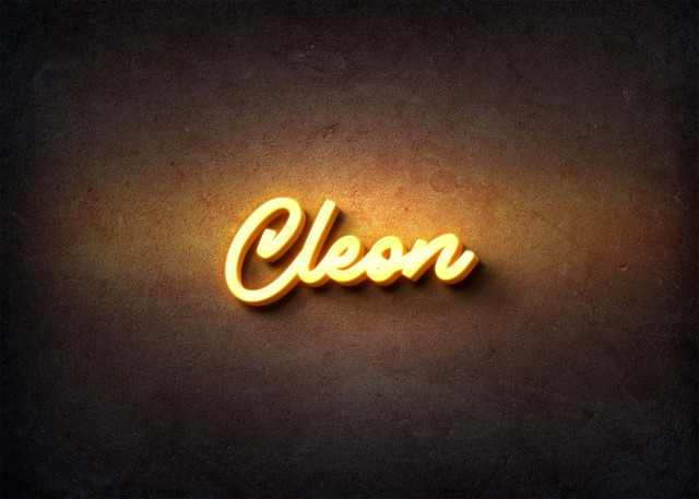 Free photo of Glow Name Profile Picture for Cleon