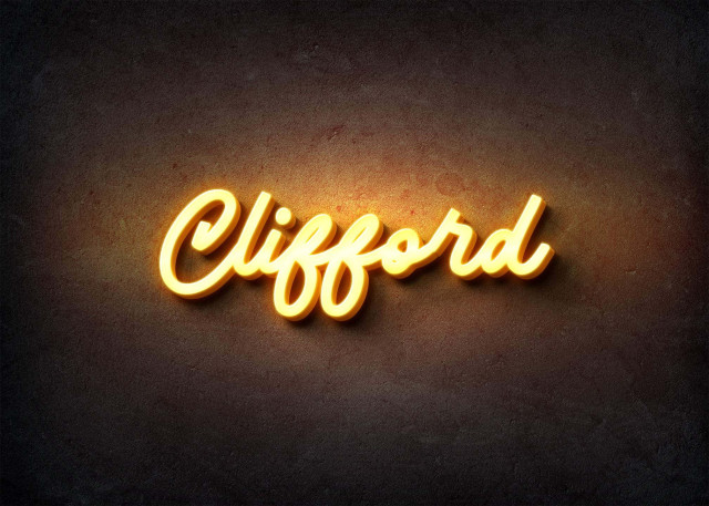 Free photo of Glow Name Profile Picture for Clifford