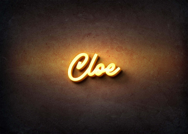 Free photo of Glow Name Profile Picture for Cloe