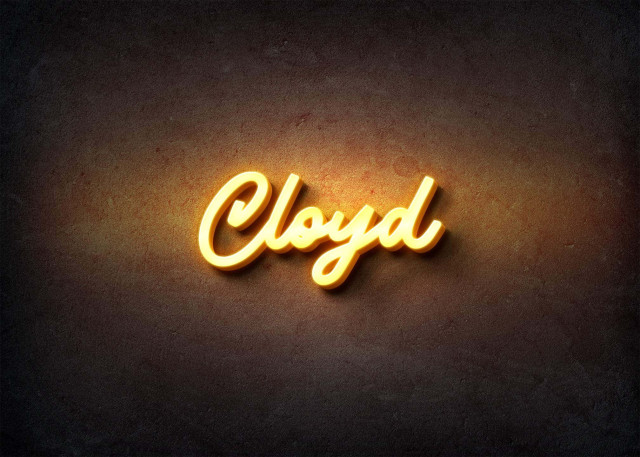 Free photo of Glow Name Profile Picture for Cloyd