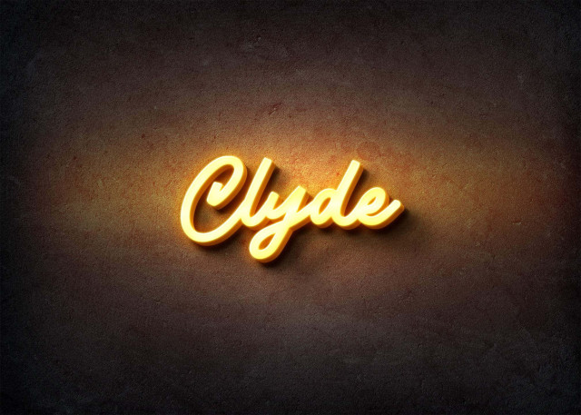 Free photo of Glow Name Profile Picture for Clyde