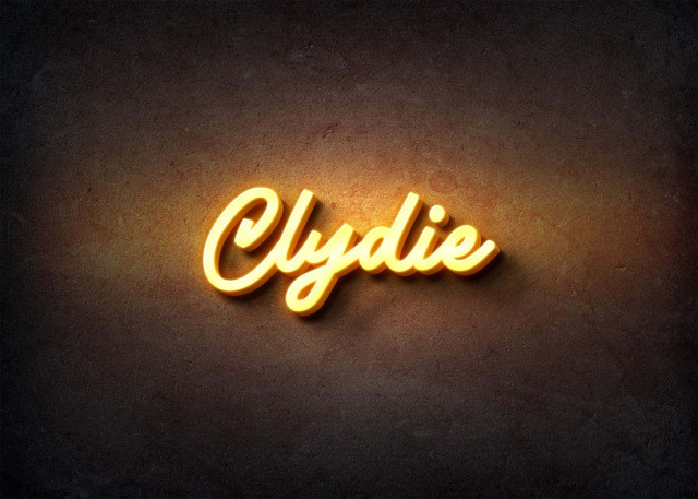 Free photo of Glow Name Profile Picture for Clydie
