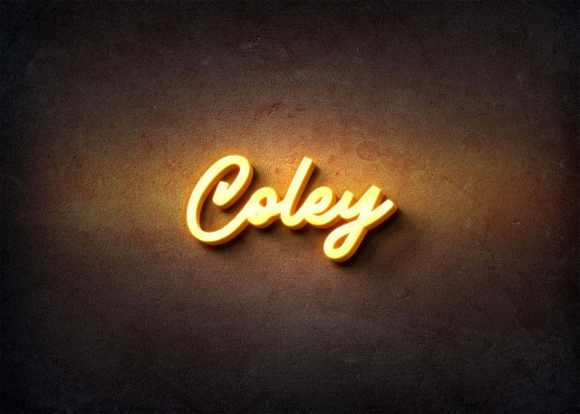 Free photo of Glow Name Profile Picture for Coley