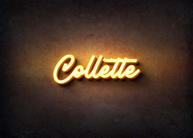 Free photo of Glow Name Profile Picture for Collette