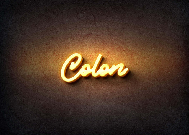 Free photo of Glow Name Profile Picture for Colon