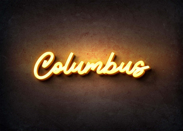Free photo of Glow Name Profile Picture for Columbus