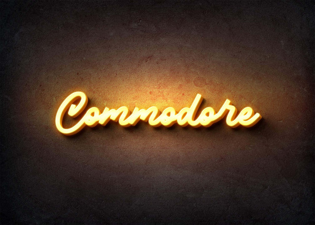 Free photo of Glow Name Profile Picture for Commodore