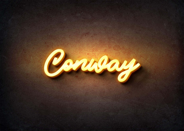 Free photo of Glow Name Profile Picture for Conway
