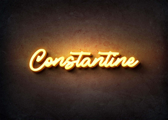 Free photo of Glow Name Profile Picture for Constantine