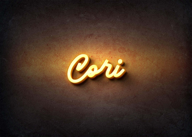 Free photo of Glow Name Profile Picture for Cori