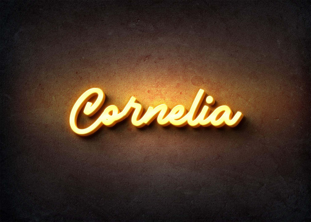 Free photo of Glow Name Profile Picture for Cornelia