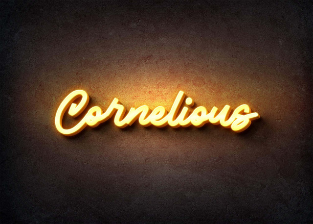 Free photo of Glow Name Profile Picture for Cornelious