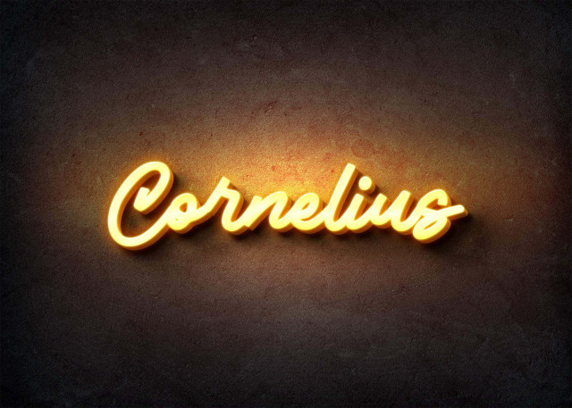 Free photo of Glow Name Profile Picture for Cornelius