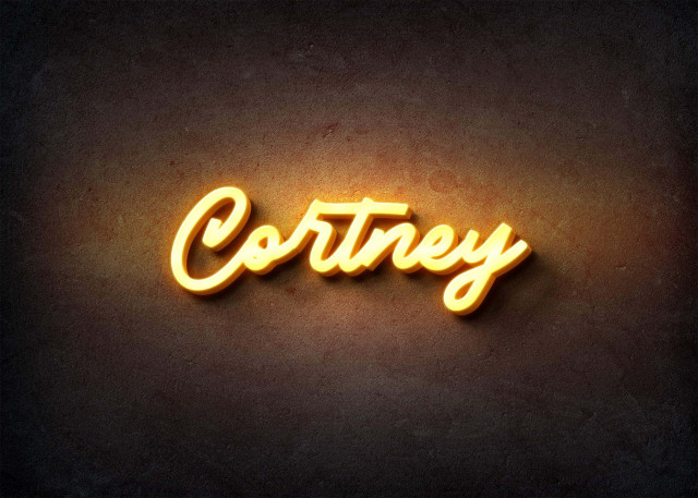 Free photo of Glow Name Profile Picture for Cortney