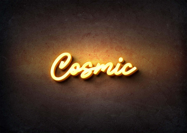 Free photo of Glow Name Profile Picture for Cosmic
