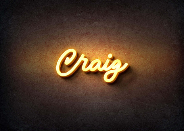 Free photo of Glow Name Profile Picture for Craig