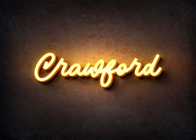 Free photo of Glow Name Profile Picture for Crawford