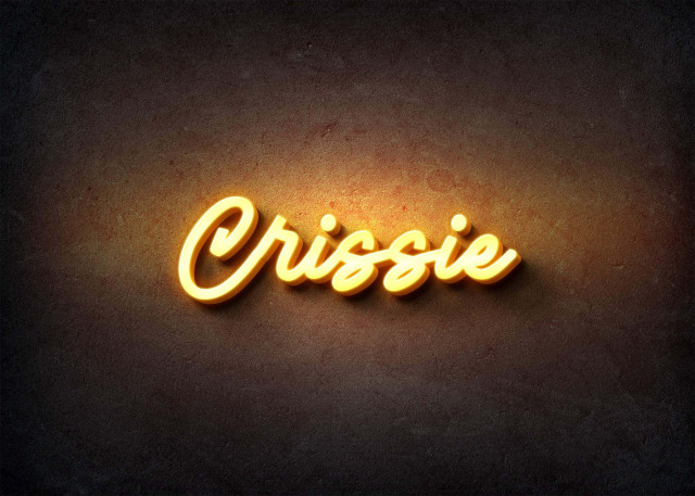 Free photo of Glow Name Profile Picture for Crissie