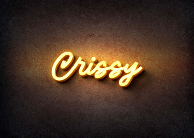 Free photo of Glow Name Profile Picture for Crissy