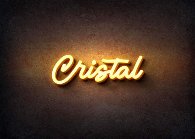 Free photo of Glow Name Profile Picture for Cristal