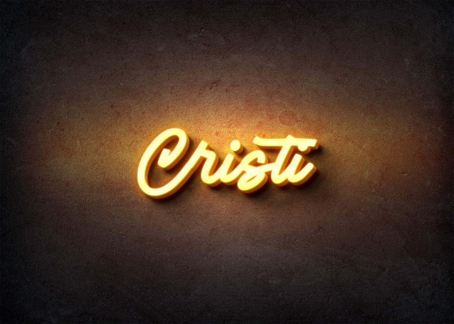Free photo of Glow Name Profile Picture for Cristi