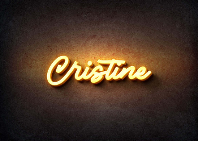 Free photo of Glow Name Profile Picture for Cristine