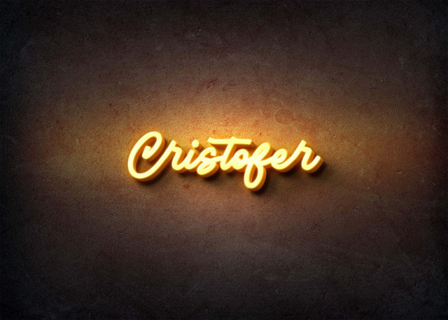 Free photo of Glow Name Profile Picture for Cristofer