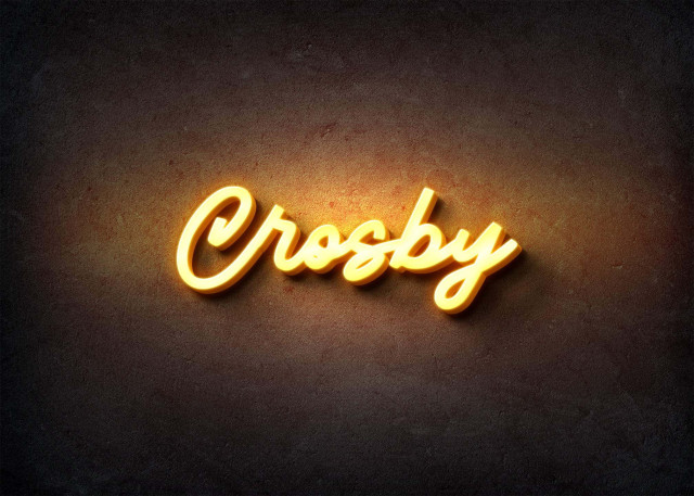 Free photo of Glow Name Profile Picture for Crosby