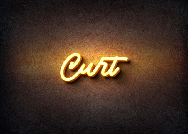 Free photo of Glow Name Profile Picture for Curt