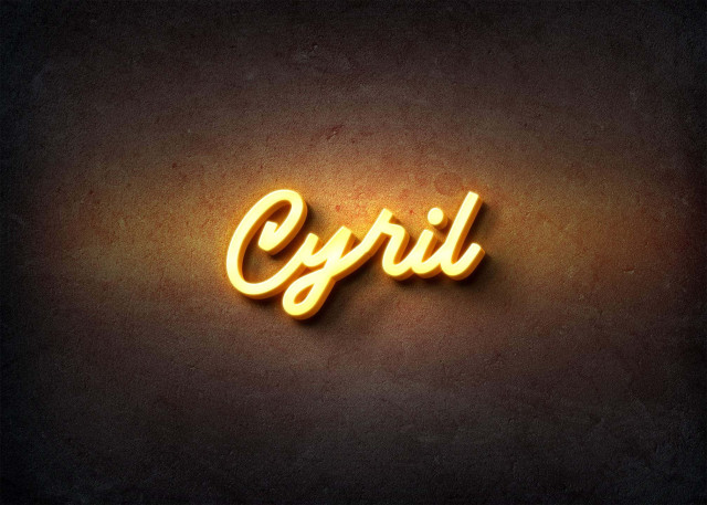 Free photo of Glow Name Profile Picture for Cyril