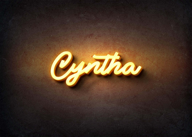 Free photo of Glow Name Profile Picture for Cyntha