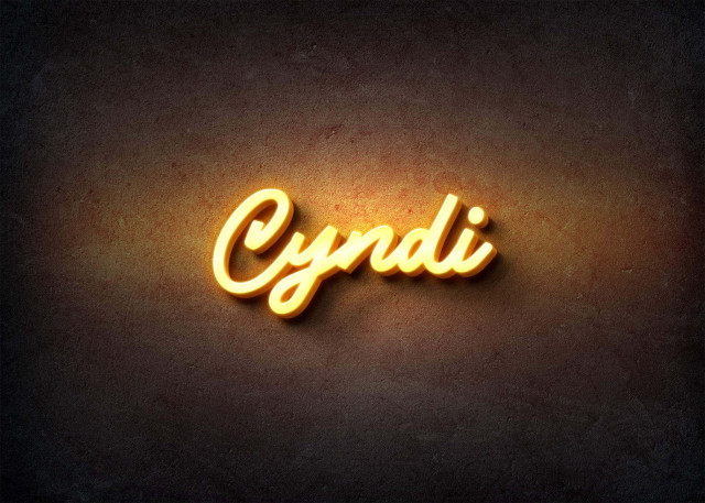 Free photo of Glow Name Profile Picture for Cyndi