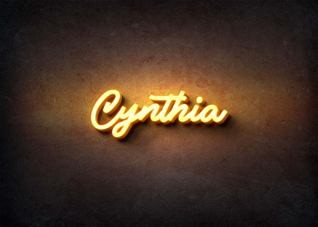 Free photo of Glow Name Profile Picture for Cynthia