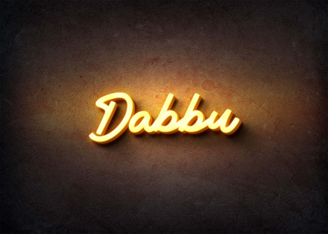 Free photo of Glow Name Profile Picture for Dabbu