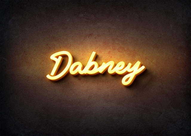 Free photo of Glow Name Profile Picture for Dabney