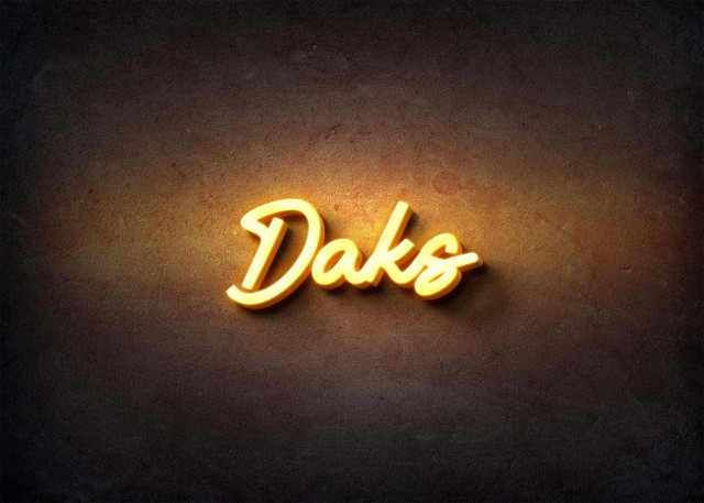 Free photo of Glow Name Profile Picture for Daks