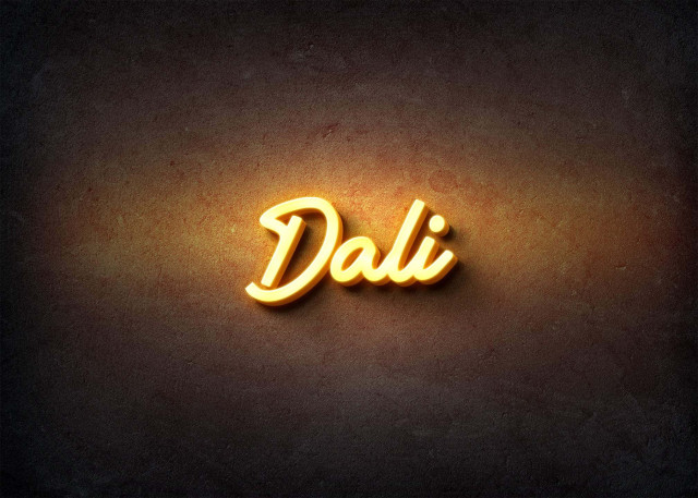 Free photo of Glow Name Profile Picture for Dali