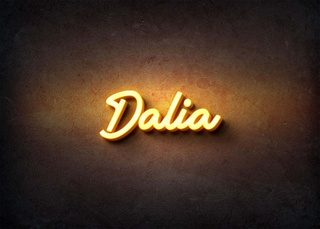 Free photo of Glow Name Profile Picture for Dalia