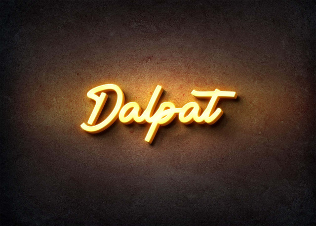 Free photo of Glow Name Profile Picture for Dalpat