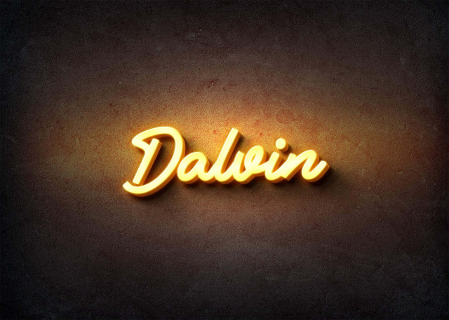Free photo of Glow Name Profile Picture for Dalvin