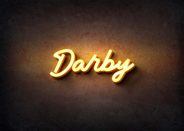 Free photo of Glow Name Profile Picture for Darby