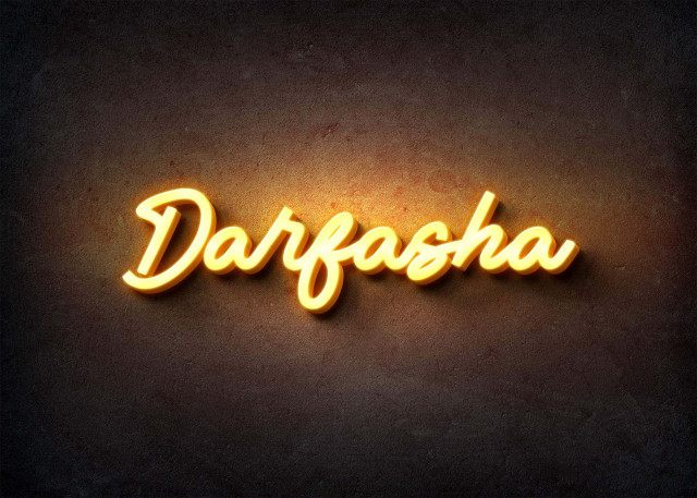 Free photo of Glow Name Profile Picture for Darfasha