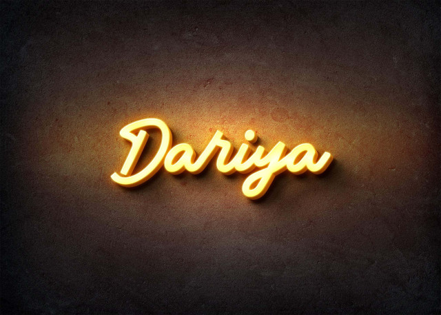 Free photo of Glow Name Profile Picture for Dariya