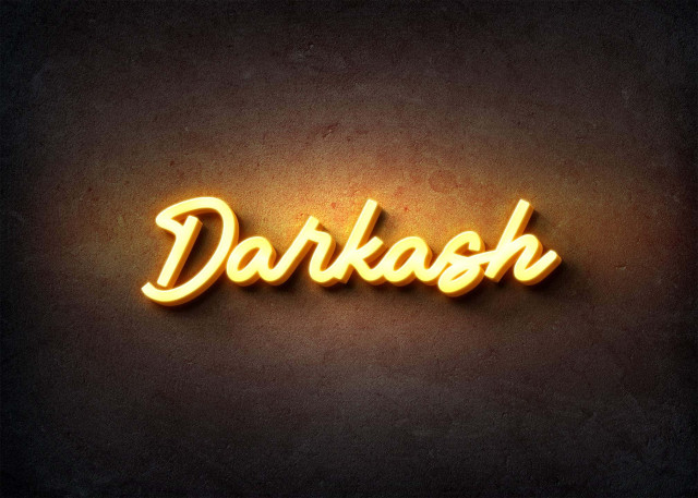 Free photo of Glow Name Profile Picture for Darkash